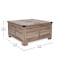 Flash Furniture Wyatt 35.75in Farmhouse Storage Coffee Table with Hinged Lift Top, with Hidden Storage, Gray Wash ZG-ZP-030-GRY-GG - alternate 6